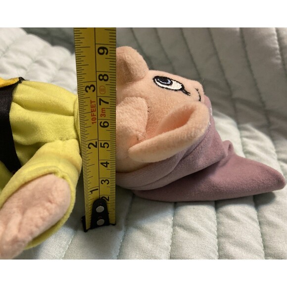 Disney Store Dopey Bean Bag 8” Plush Dwarf Snow White & Seven Dwarfs Doll Toy - Picture 10 of 12